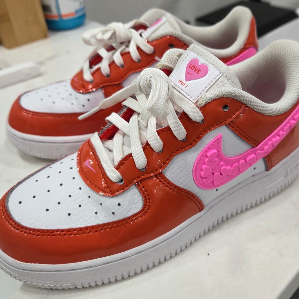 Nike Kids Red and Pink Love Sneakers